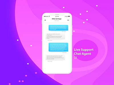 Live Support Agent UI agent chat im ios live messaging support ui