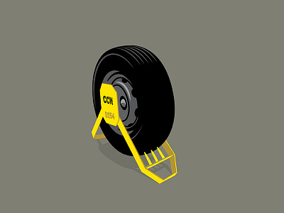 Nairobi Clamp clamp council nairobi tyre wheel yellow