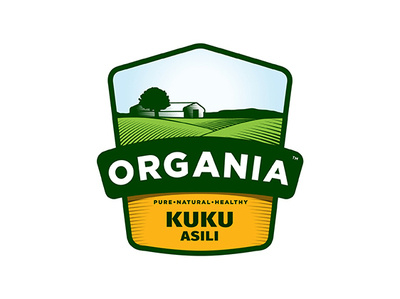 Organia Chicken africa branding design illustration logo packaging tanzania typography ui vector
