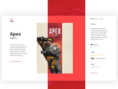 Apex Legends apex apex leagends apex legends design graphic design illustration lan landing page logo ui ui and ux ui design web web concept web design website website design