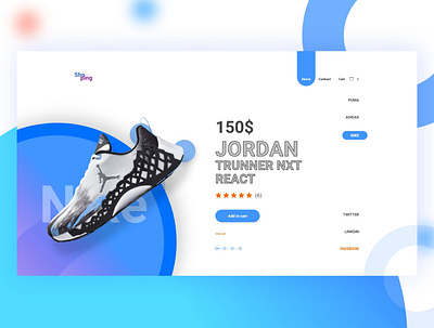 Nike - Jordan Trunner Nxt React android app apps apps design landing page ui design web web concept web design website website design