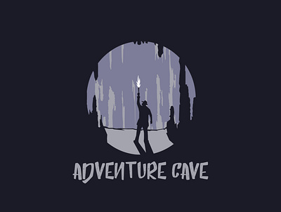 The Adventure Cave adrenaline adventure adventurer branding cave cavern caving design explore logo modern question research seek speleology treasure