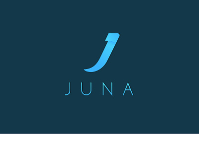 Juna branding design icon illustration j logo letter j logo modern typography vector