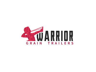 Grain Trailers boy branding design industrial logo manufacture modern polyart polygon slingshot