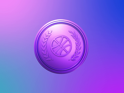 Dribbble achieve 3d cinema4d confetti congratulation design medal