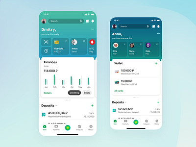 New SberBank Online 12.0 app app store bank banking card clear design finance google play ios iphone mobile sketch