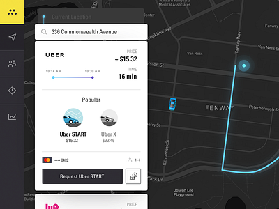 Taxi aggregator app ipad map taxi