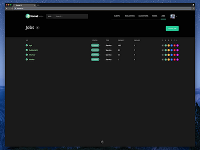 Nomad ui mockup hashicorp interface nomad ui