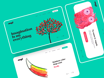 Angi site colorful concept illustraion kids site ui design ux design uxdesign web web design