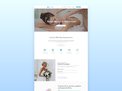 Spa Website Landing Page Design