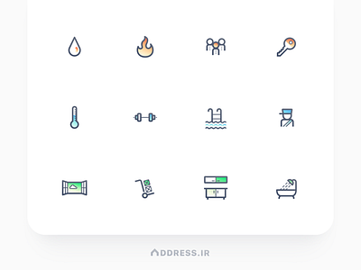 Address.ir Icons Part B branding icon ui