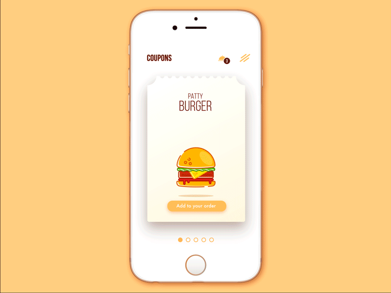 Cafe Coupon  App  by Dima Panchenko for tubik on Dribbble