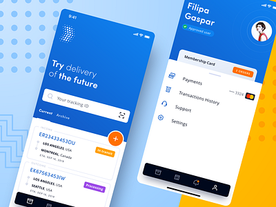 Delivery App UI concept