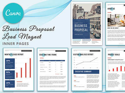 Digital Marketing Business Proposal Lead Magnet Canva Templates