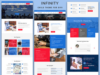 Infinity – Telecom & Broadband Divi Child Theme