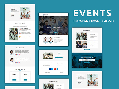 Events – Email Template campaign monitor conference email email templates events mailchimp mailster marketing meeting net meeting newsletters pennyblack pennyblack templates responsive simple stampready webinar