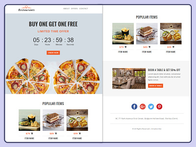 iFood - Email Template campaign monitor digital marketing email marketing email templates food foodie mailchimp mailster newsletters pennyblack pennyblack templates responsive design restaurant stampready