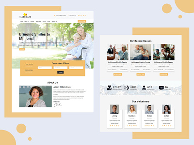 Elder Care – Responsive HTML Landing Page Template charity elder care health care old age home pennyblack pennyblack templates responsive senior care senior citizen and nursing home trust