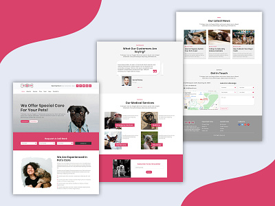 Pet Care – Responsive HTML Landing Page Project