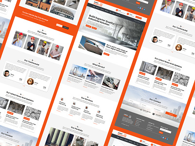 Cement Industry Landing Page