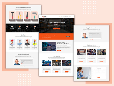 Steel Industry Landing Page