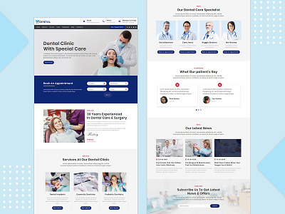 Dental Care Landing Page Template