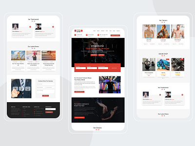 Fitness Gym Landing Page body builder body building business landing pages exercise fitness fitness coach fitness trainer gym gym coach landing page concept landing page templates landing page ui marketing pennyblack pennyblack templates personal trainer responsive sports sportswear workout