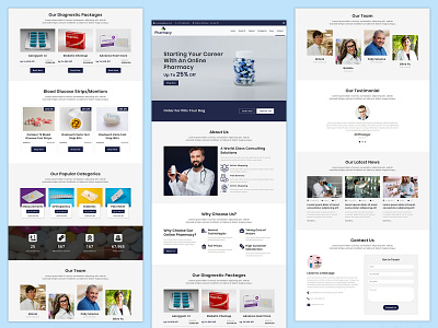 Pharmacy Landing Page business clinic doctors healer health care hospital landing page landing page concept landing page design marketing medical care medical shop medical store medicine online medical shop pennyblack templates pharmacy physiotherapy responsive therapist