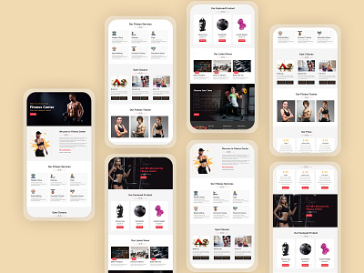Fitness Center Landing Page
