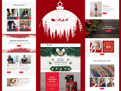 Happy Responsive Email Template business christmas corporate email templates mailchimp mailster marketing newsletters pennyblack templates responsive stampready