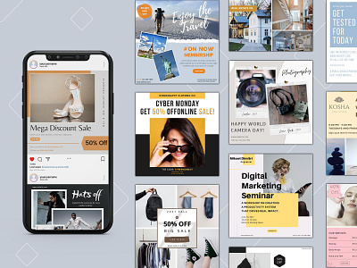 Instagram Posts – Canva Templates Bundle canva template instagram instagram canva template instagram post instagram template marketing pennyblack pennyblack templates