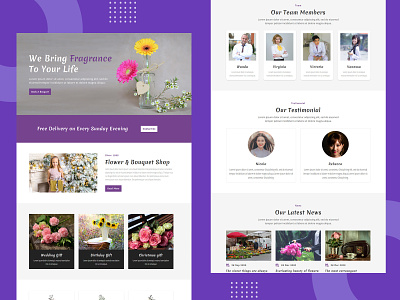 Bouquet Shop – Divi Layout divi divi layouts marketing pennyblack pennyblack templates responsive