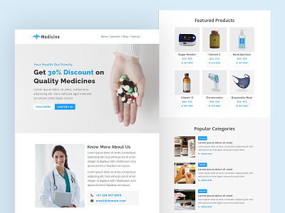 Medicine Email Newsletter Template