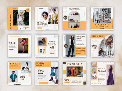 Shopping – Instagram Canva Templates Bundle