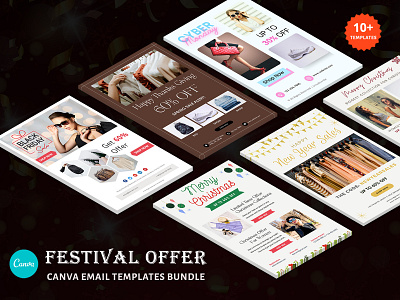 Festival Offer - Canva email template canva email template design email templates newsletters pennyblack pennyblack templates responsive