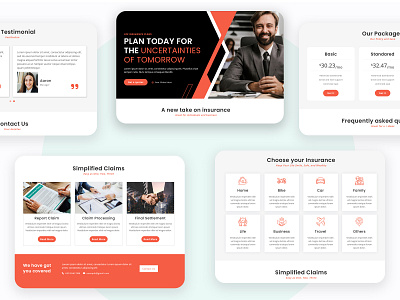 Insurance Agency – HTML Landing Page Template