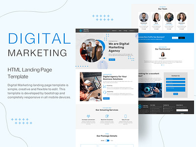 Digital Marketing – HTML Landing Page Template