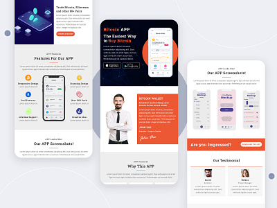 Bitcoin App – Multipurpose Responsive Email Template bitcoin app email template multipurpose template