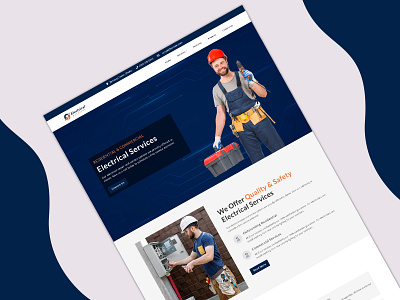 Electrical Services – HTML Landing Page Template electrical services maintenance responsive