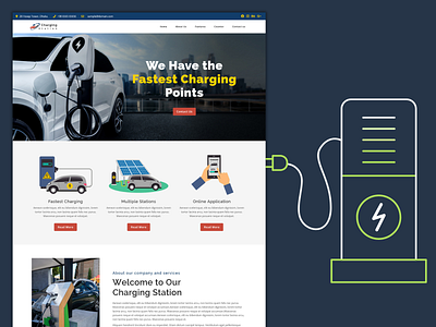 Charging Station – HTML Landing Page Template