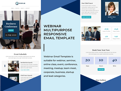 Webinar – Multipurpose Responsive Email Template logo startup