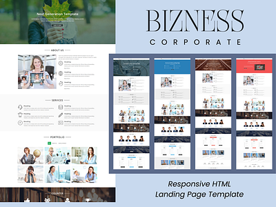 Bizness- Corporate HTML Landing page digital agencies. html landing pages