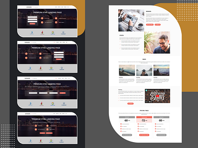 GINGER – Premium HTML Landing Page business html landing page industries landing page designers responsive landing page