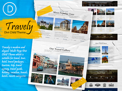 Travely – Divi Child Theme divi child theme divi designers divi theme travel template vacation