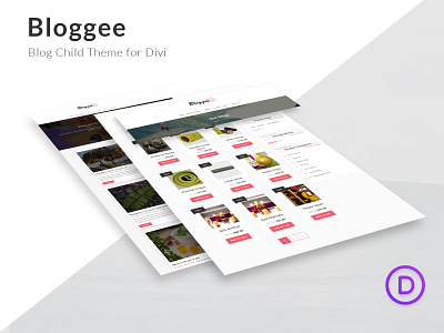 Bloggee – Blog Child Theme for Divi blog blog template content writting divi child theme landig page