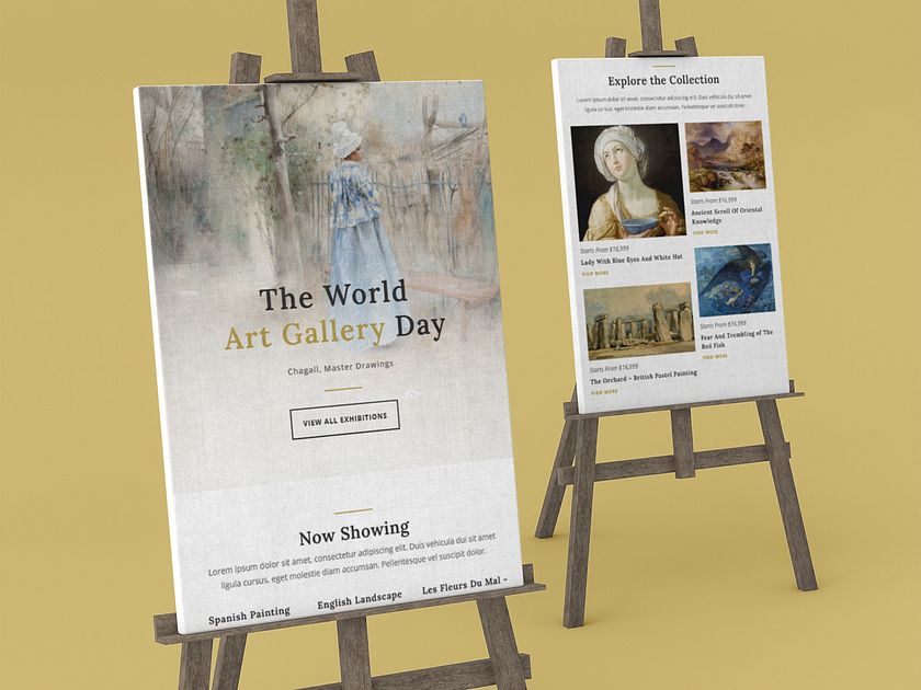 Art Gallery Template designs, themes, templates and downloadable