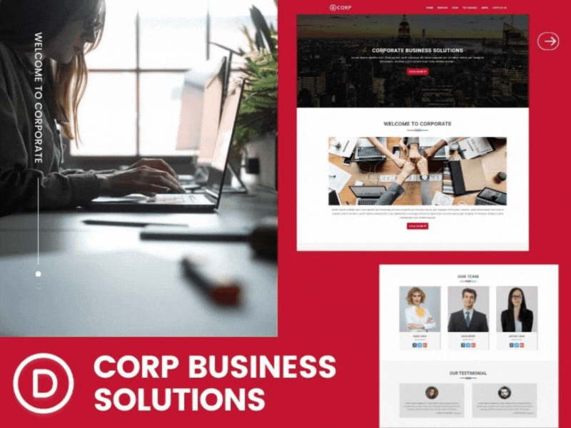 Corp – One Page WordPress Child Theme for Divi digital agencies categories divi divi child theme