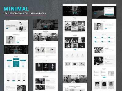 Minimal - HTML Landing Pages bootstrap 4 css3 html landing pages lead generation simple web design web development