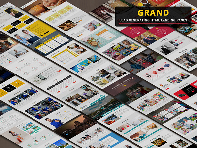 Grand - Lead Generating HTML Landing Pages html landing page lead capture lead generators lead magnet marketing web design web development