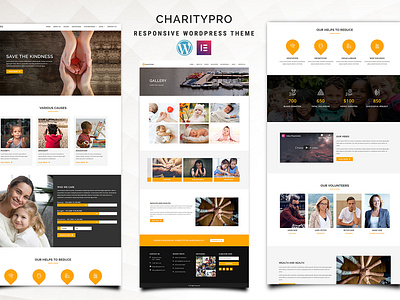 Charitypro – Charity Elementor WordPress Theme charity clean ui community elementor builder fundraiser give donation plugin ngo wordpress